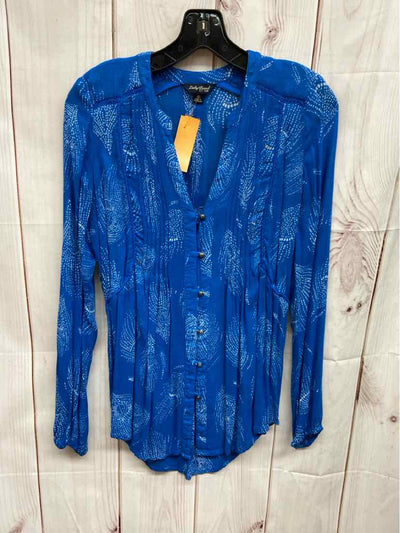 Lucky Brand Women's Size XS Blue Long Sleeve Top