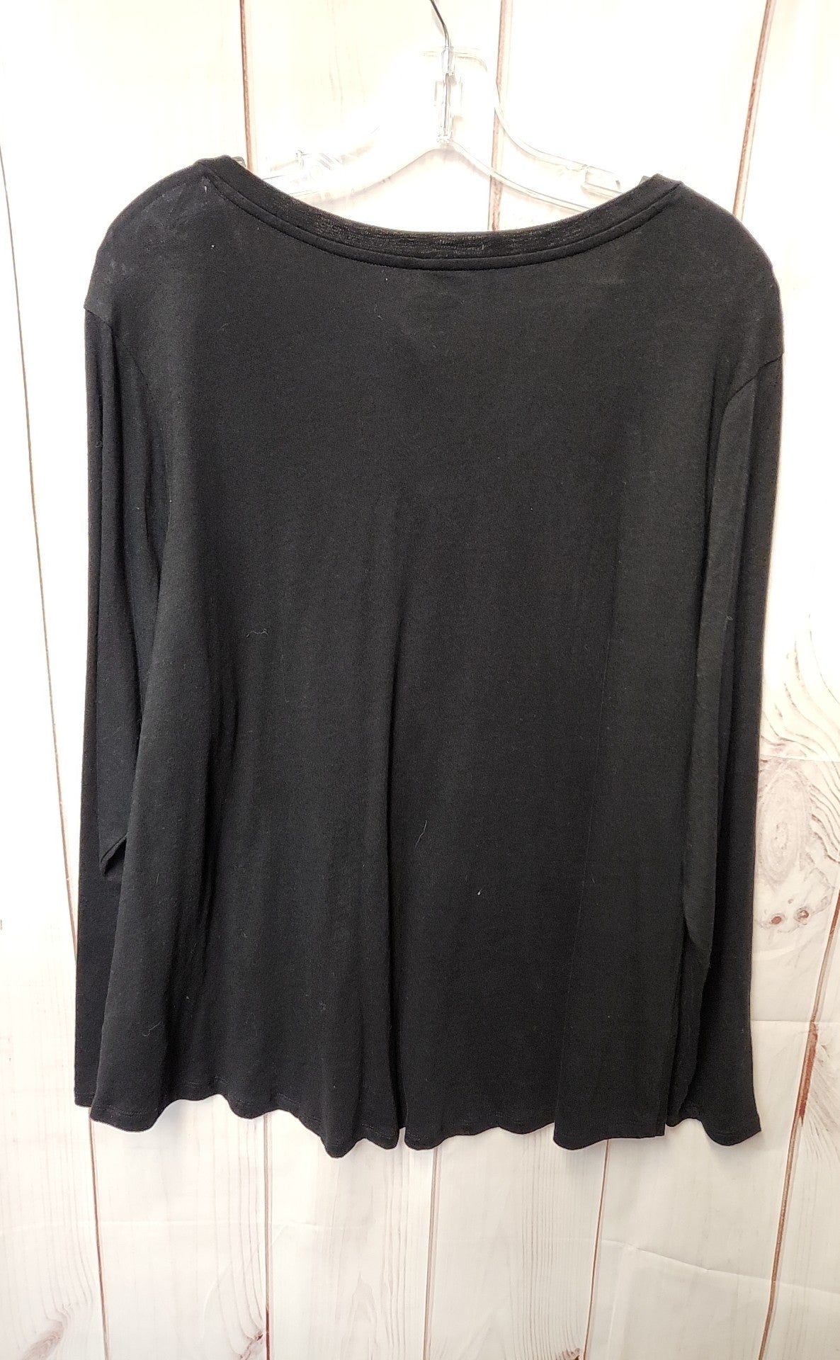 Old Navy Women's Size 2X Black Long Sleeve Top