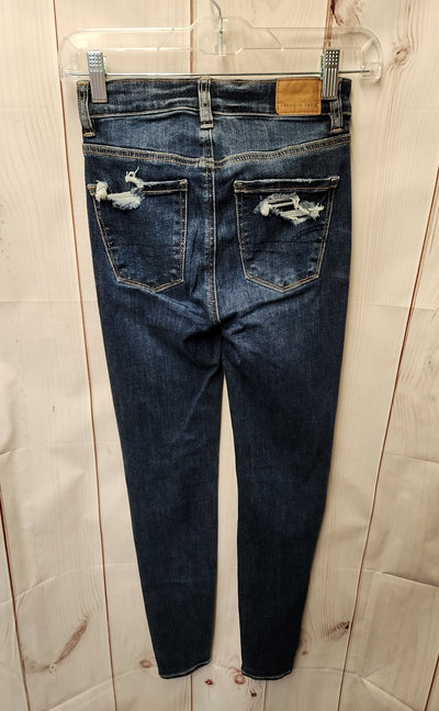 American Eagle Women's Size 24 (00) Blue Jeans Hi-Rise Jegging