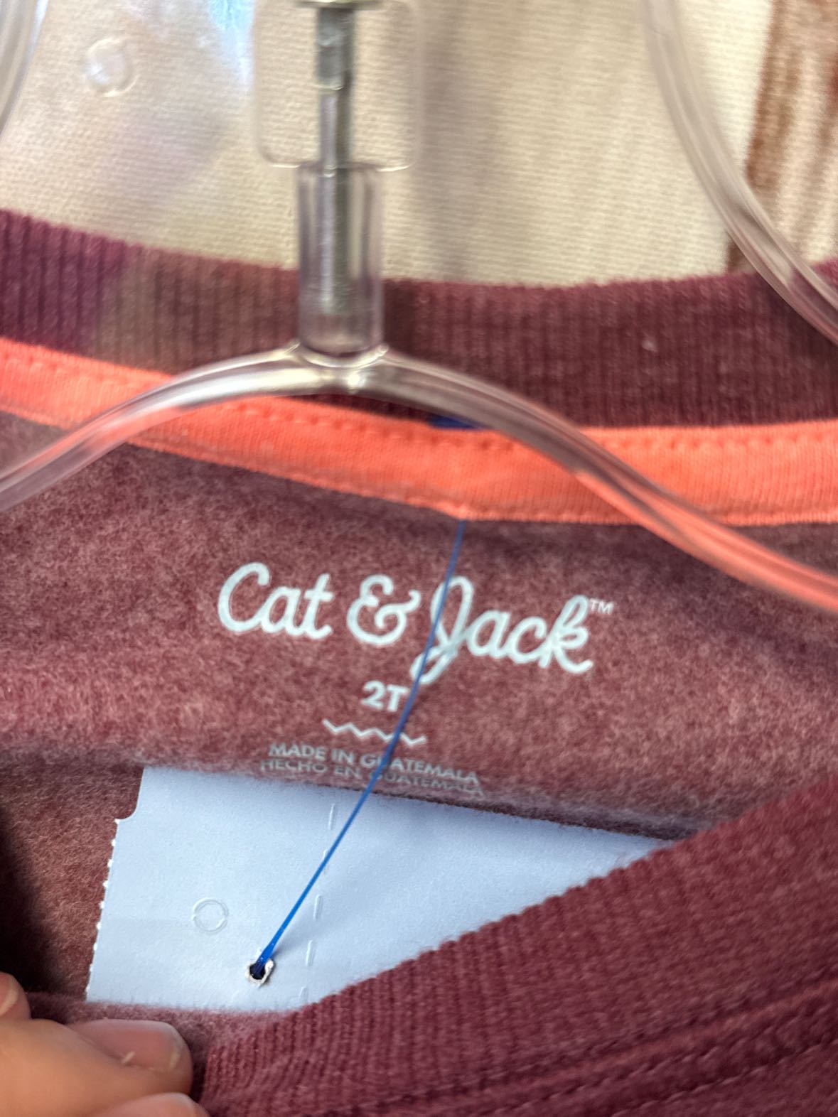 Cat & Jack Girl's Size 2 Maroon Sweatshirt