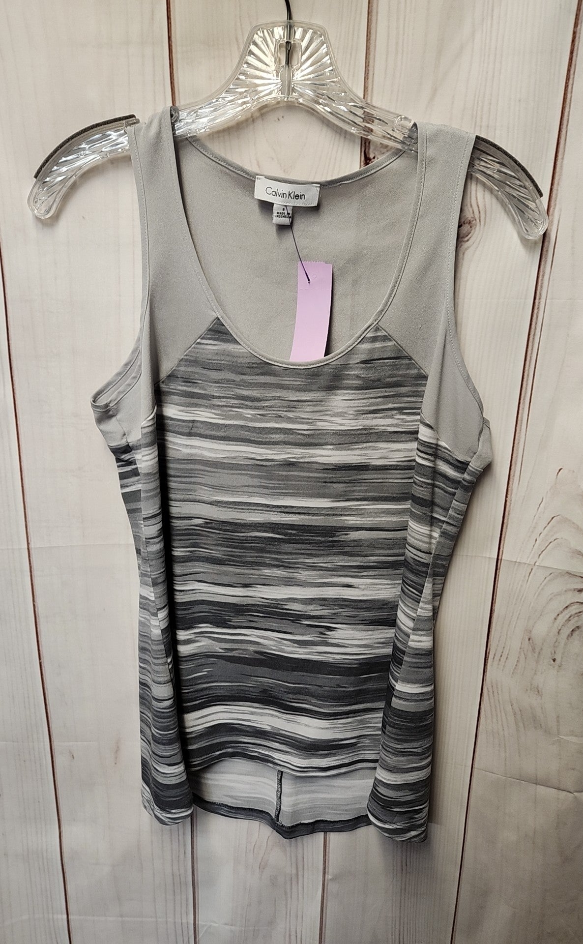 Calvin Klein Women's Size S Gray Sleeveless Top