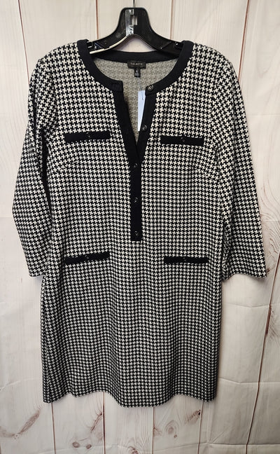 Talbots Women's Size 8 Black & White Dress