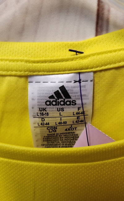 Adidas Men's Size L Yellow Shirt 2019 Boston Marathon