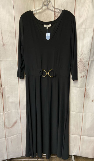 Chaus Women's Size L Black Dress