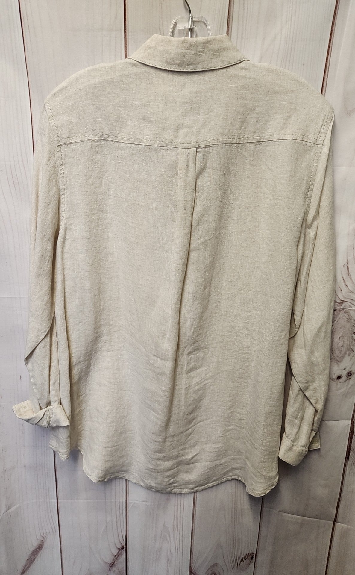 NWT Lord & Taylor Women's Size 1X Beige Long Sleeve Top