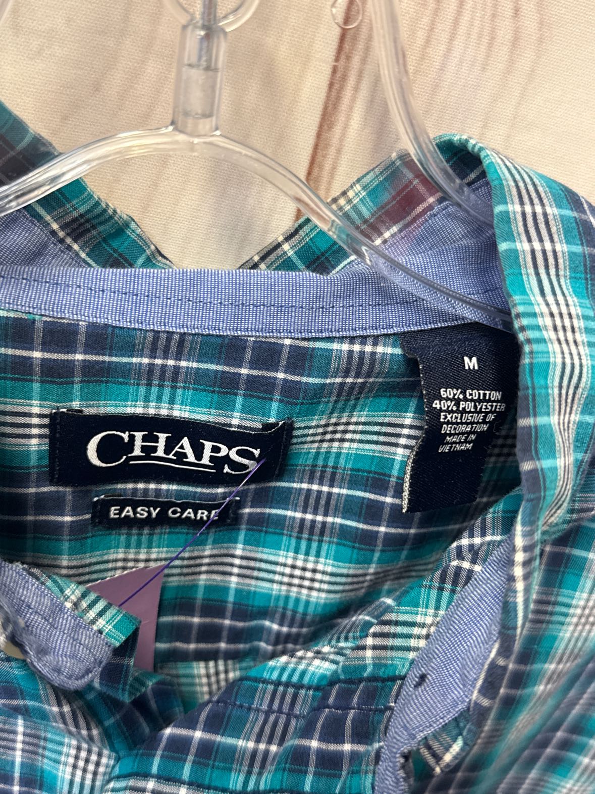 Chaps Men's Size M Blue Shirt