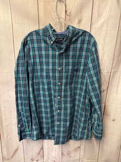 Chaps Men's Size M Blue Shirt