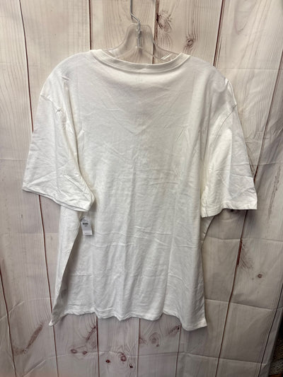 NWT Gap Men's Size XXL White Short Sleeve Top