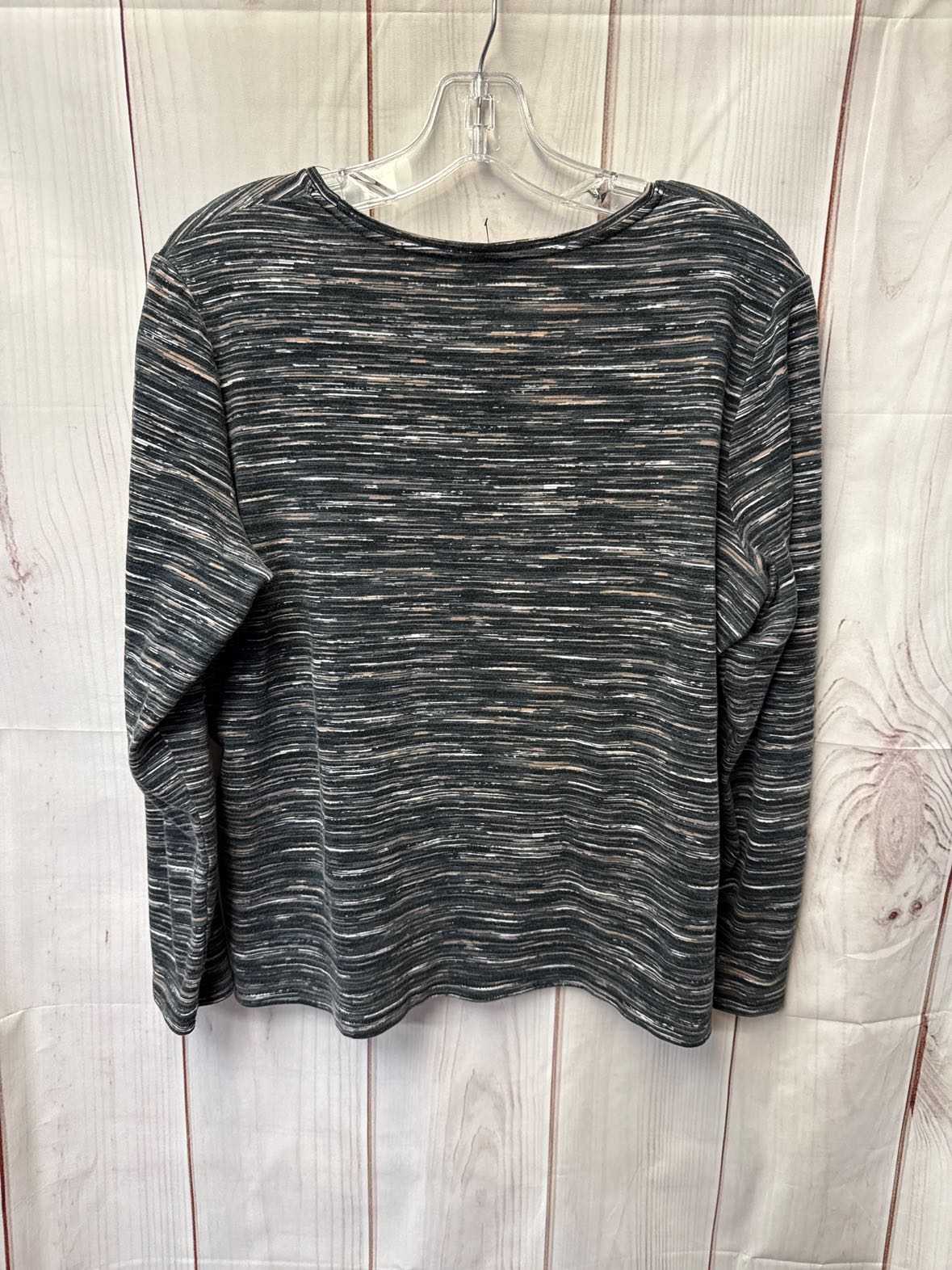 Croft & Barrow Women's Size XL Gray Long Sleeve Top