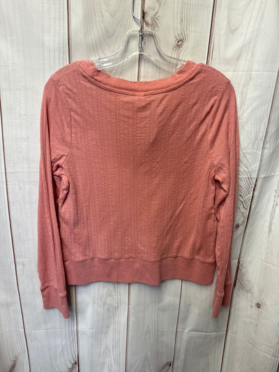 Old Navy Women's Size L Peach Long Sleeve Top