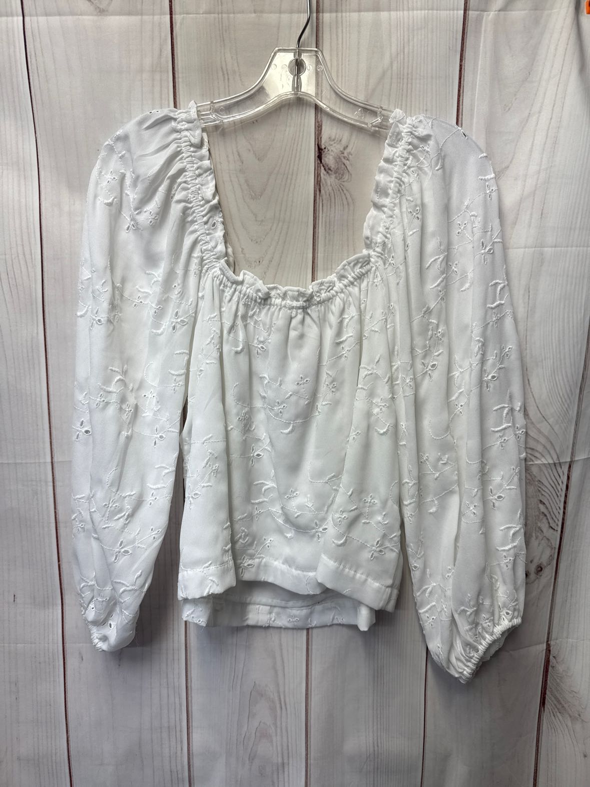 American Eagle Women's Size M White Long Sleeve Top