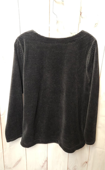 Talbots Women's Size M Black Long Sleeve Top