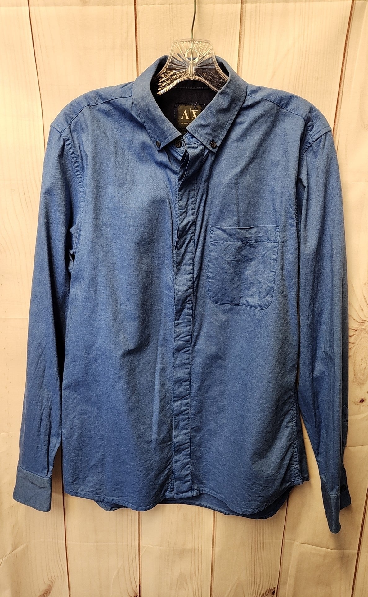 Armani Exchange Men's Size M Blue Shirt