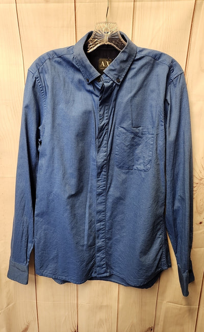 Armani Exchange Men's Size M Blue Shirt