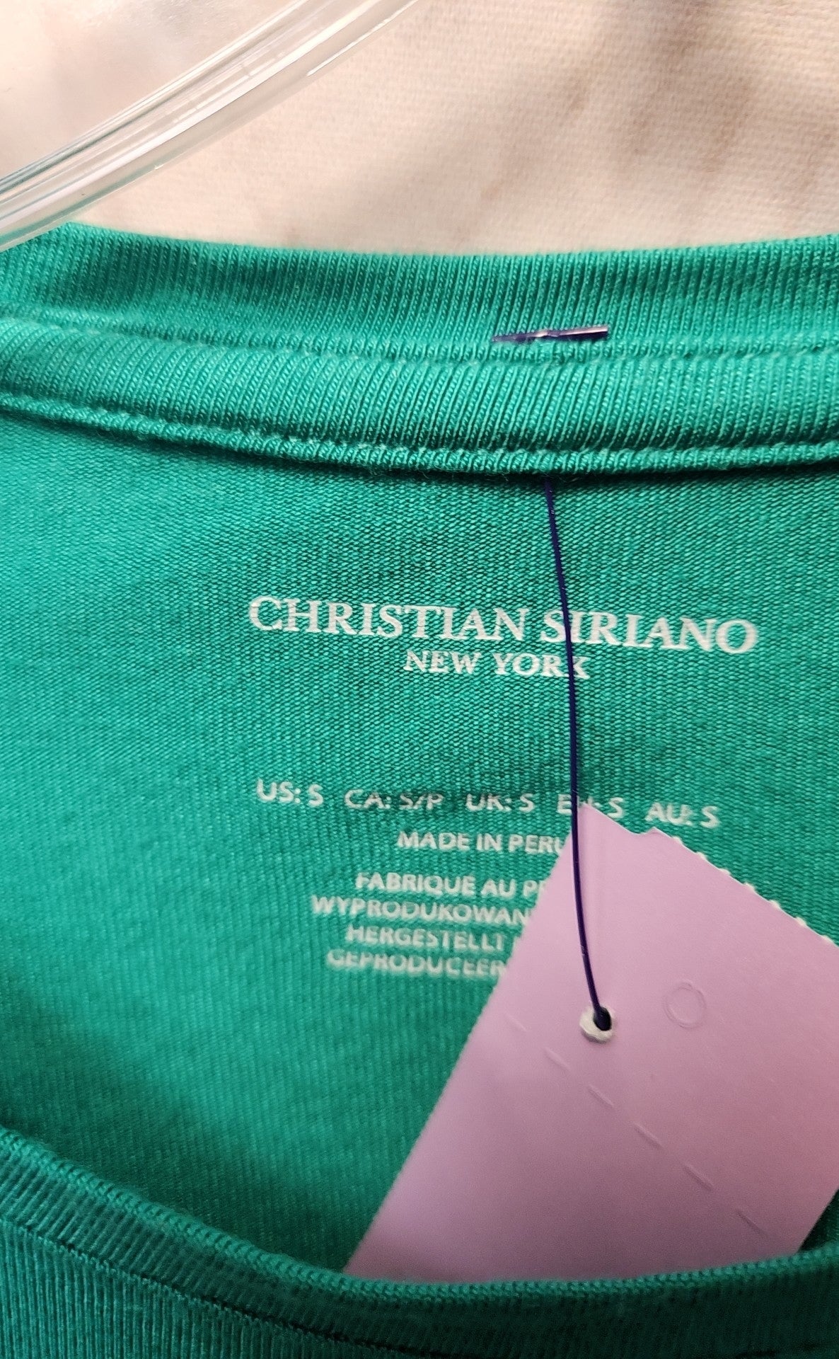 Christian Siriano Women's Size S Green Short Sleeve Top