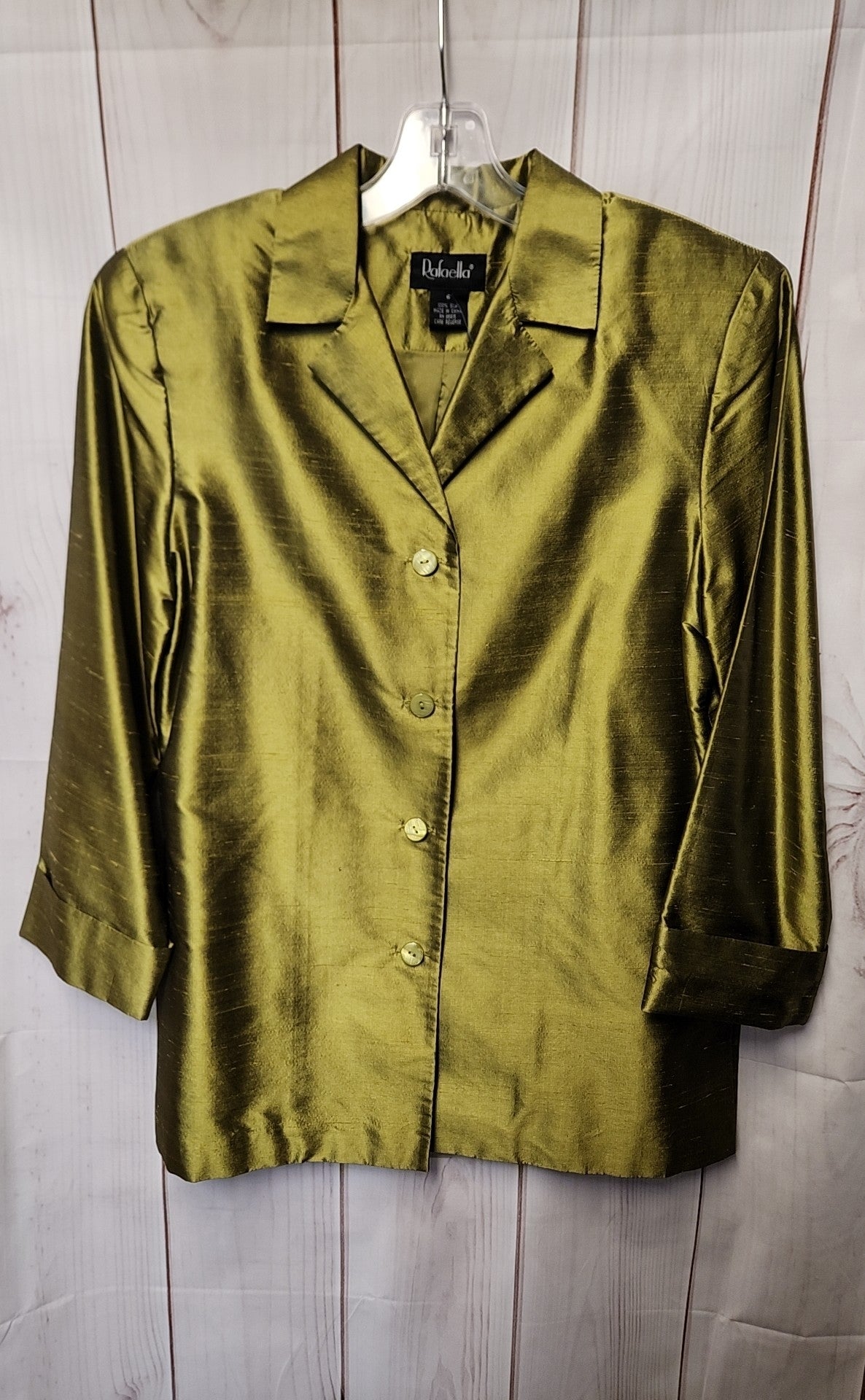 Rafaella Women's Size 6 Green Jacket