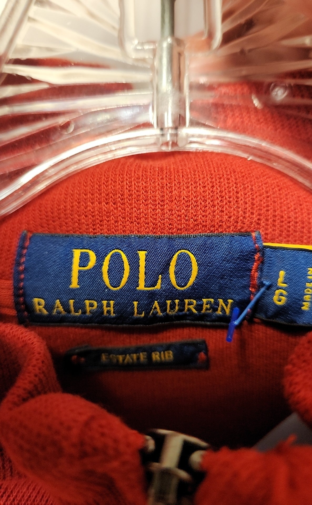 Polo by Ralph Lauren Men's Size L Red Sweatshirt