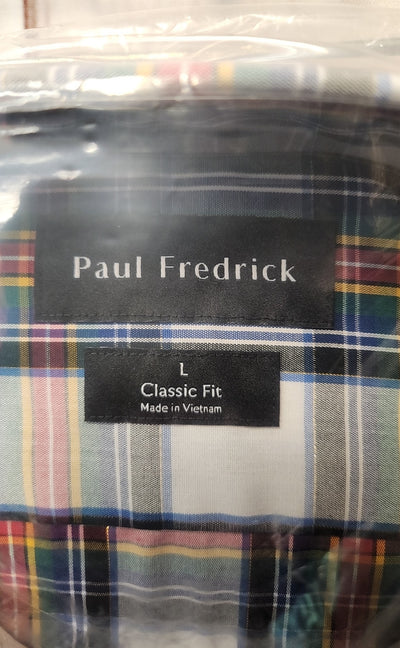 Paul Fredrick Men's Size L Blue Shirt