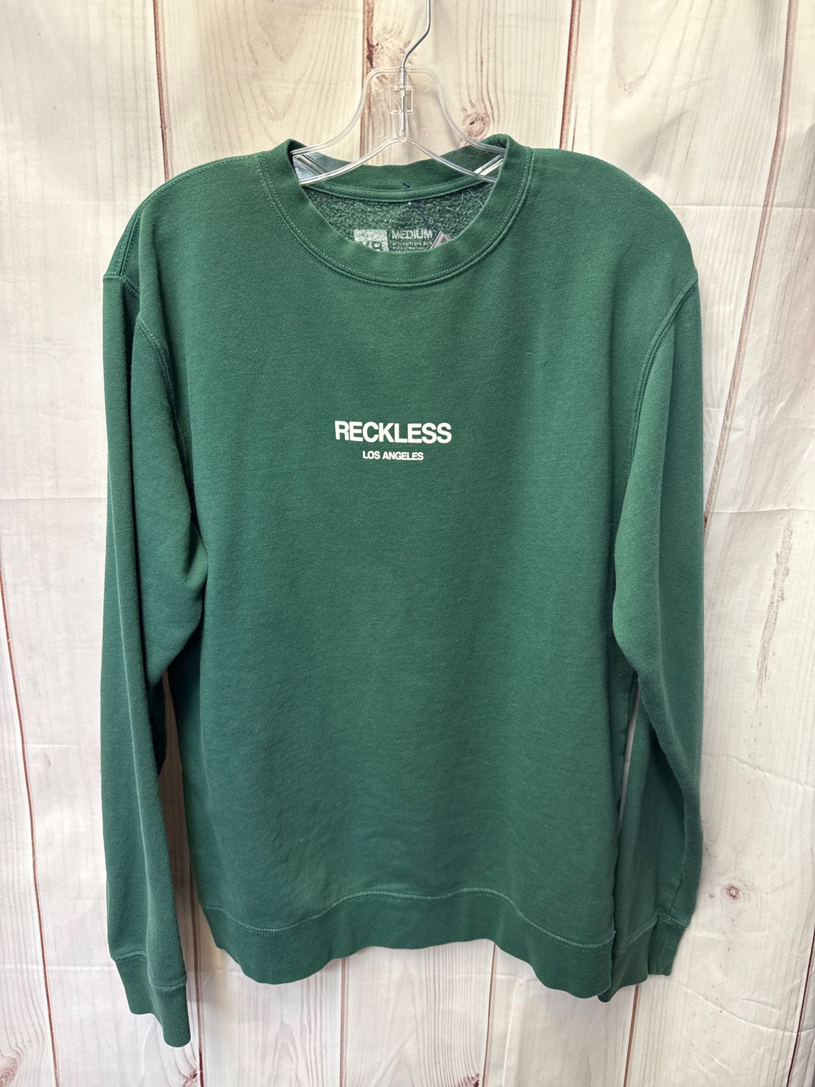 Young & Reckless Women's Size M Green Sweatshirt