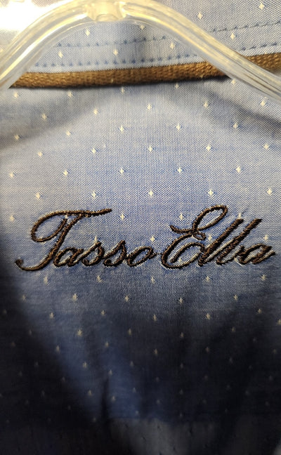 Tasso Elba Men's Size M Blue Shirt