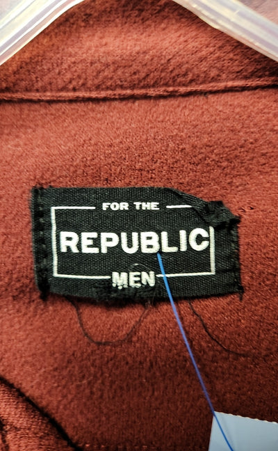 For The Republic Men's Size S Red Shirt