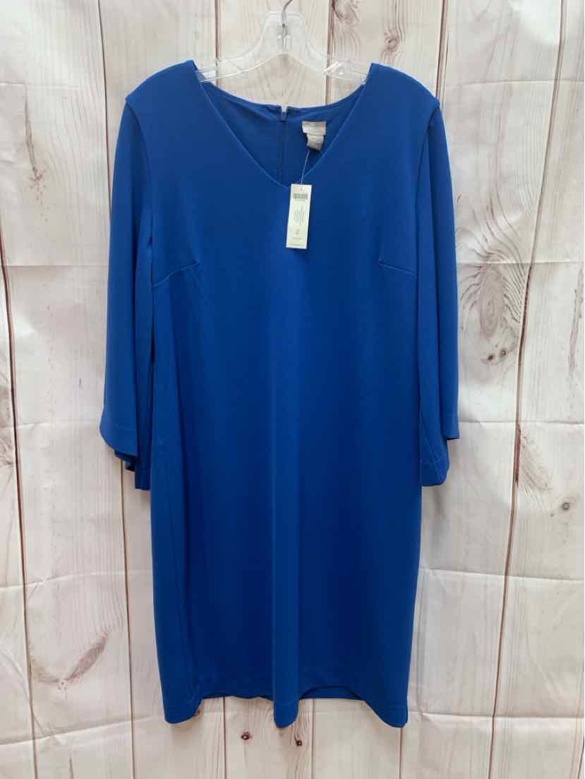 Chico's Women's Size 2 Blue Dress NWT