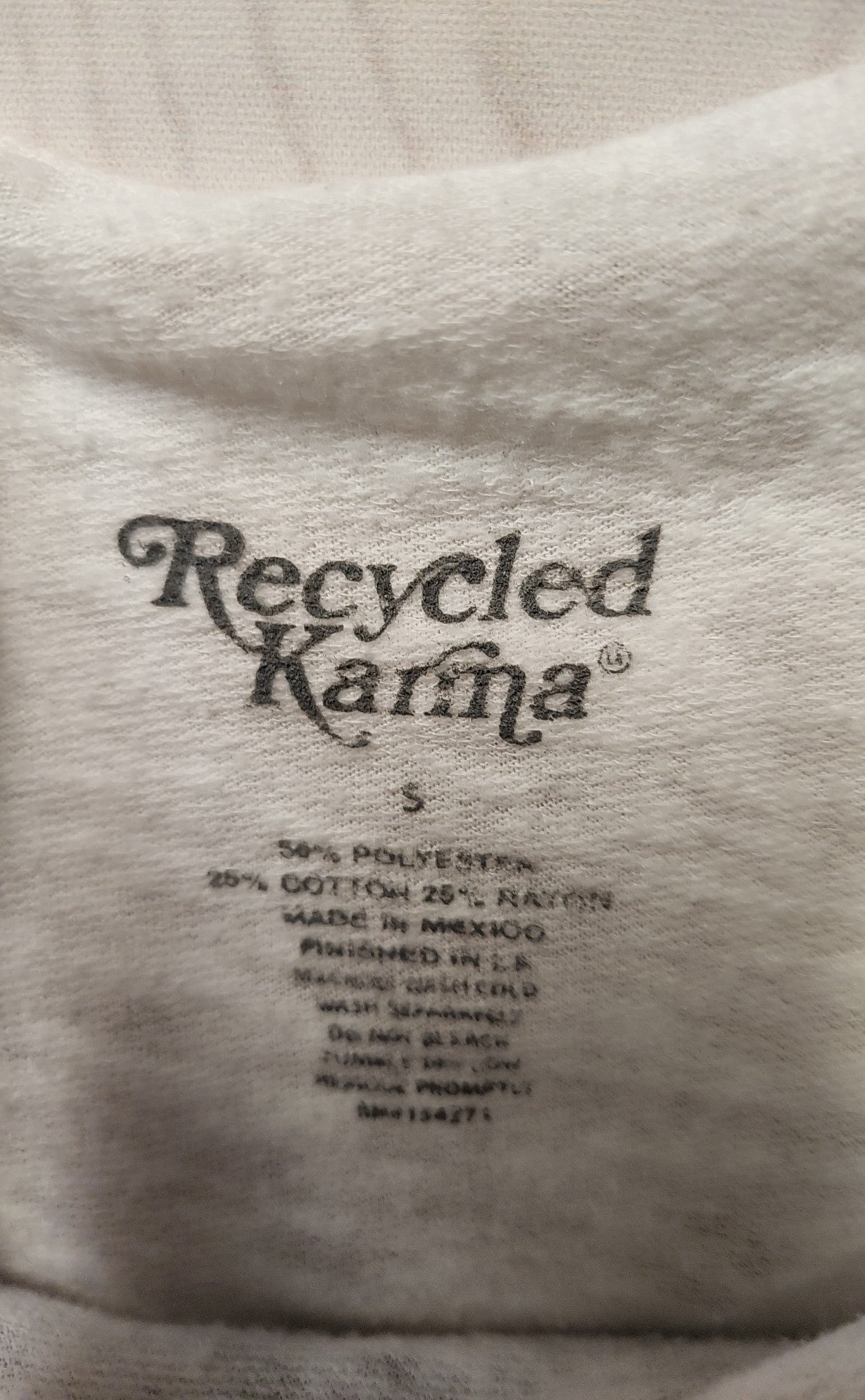 Recycled Karma Women's Size S White Knit Long Sleeve Top