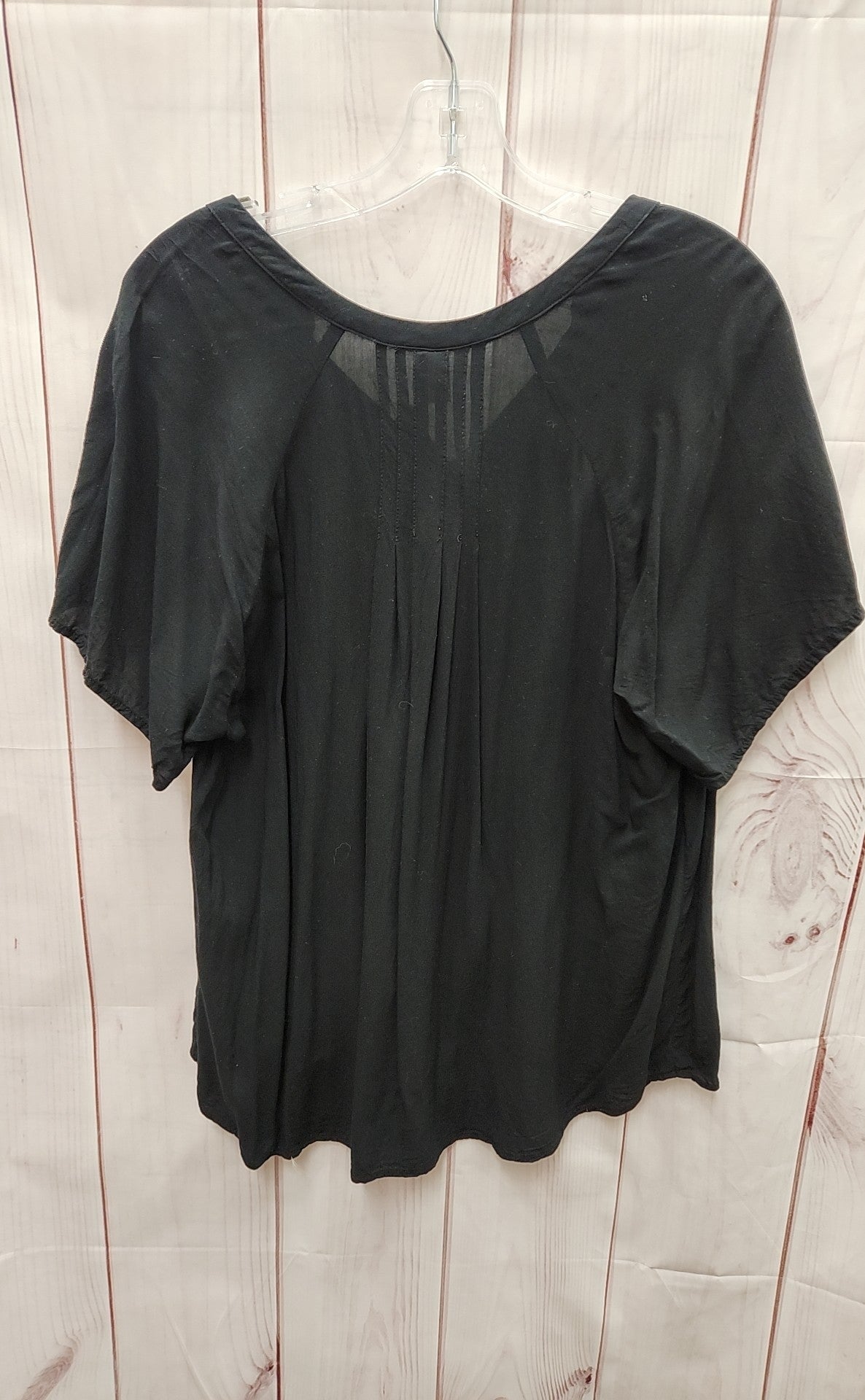 Old Navy Women's Size XL Black Short Sleeve Top