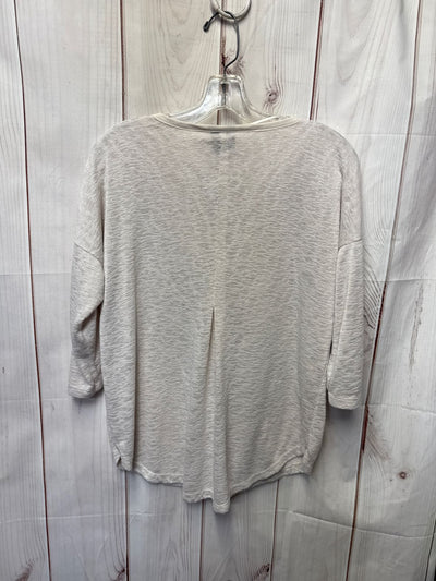 Bobeau Women's Size S White 3/4 Sleeve Top