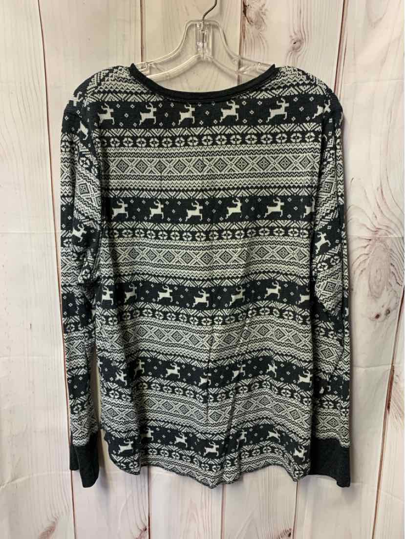 Old Navy Women's Size XXL Black & White Long Sleeve Top