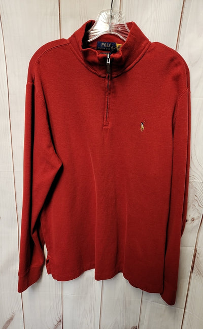 Polo by Ralph Lauren Men's Size L Red Sweatshirt