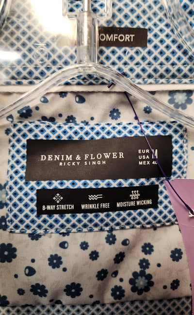 Denim & Flower Men's Size M Blue Shirt