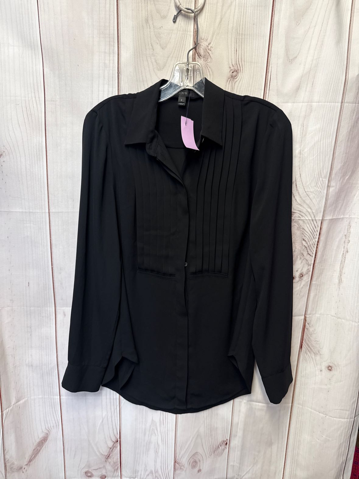 J Crew Women's Size 6 Black Long Sleeve Top