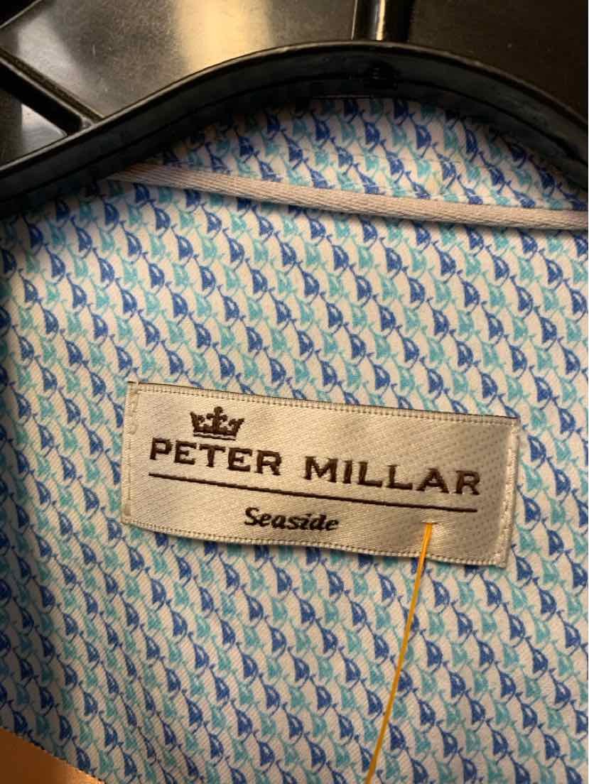 Peter MIllar Men's Size L Blue Shirt