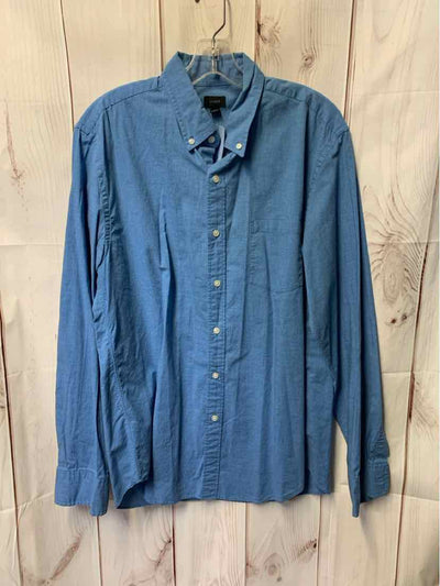 J Crew Men's Size L Blue Shirt