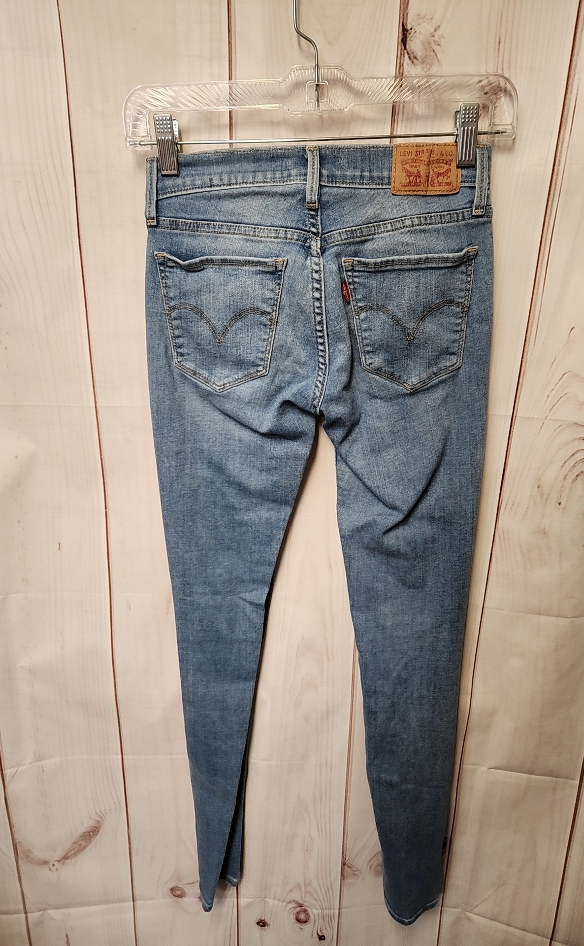 Levis Women's Size 25 (0) 710 Super Skinny  Blue Jeans