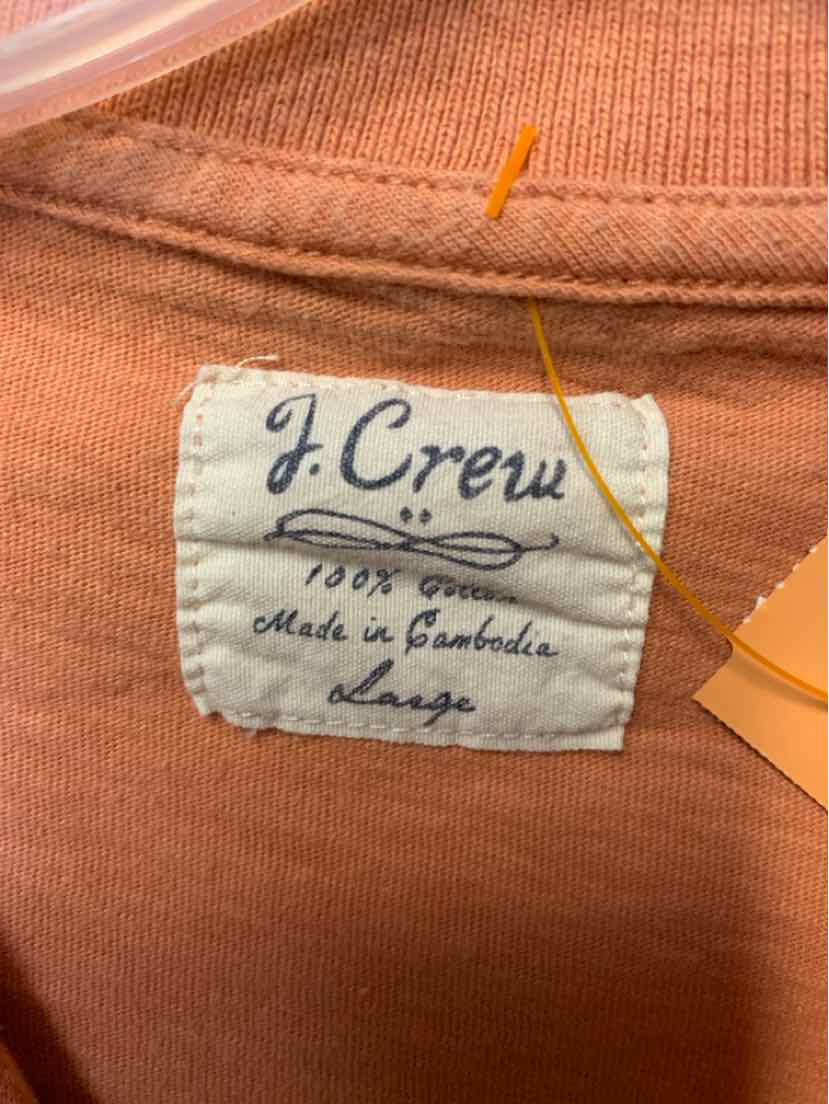 J Crew Men's Size L Orange Shirt