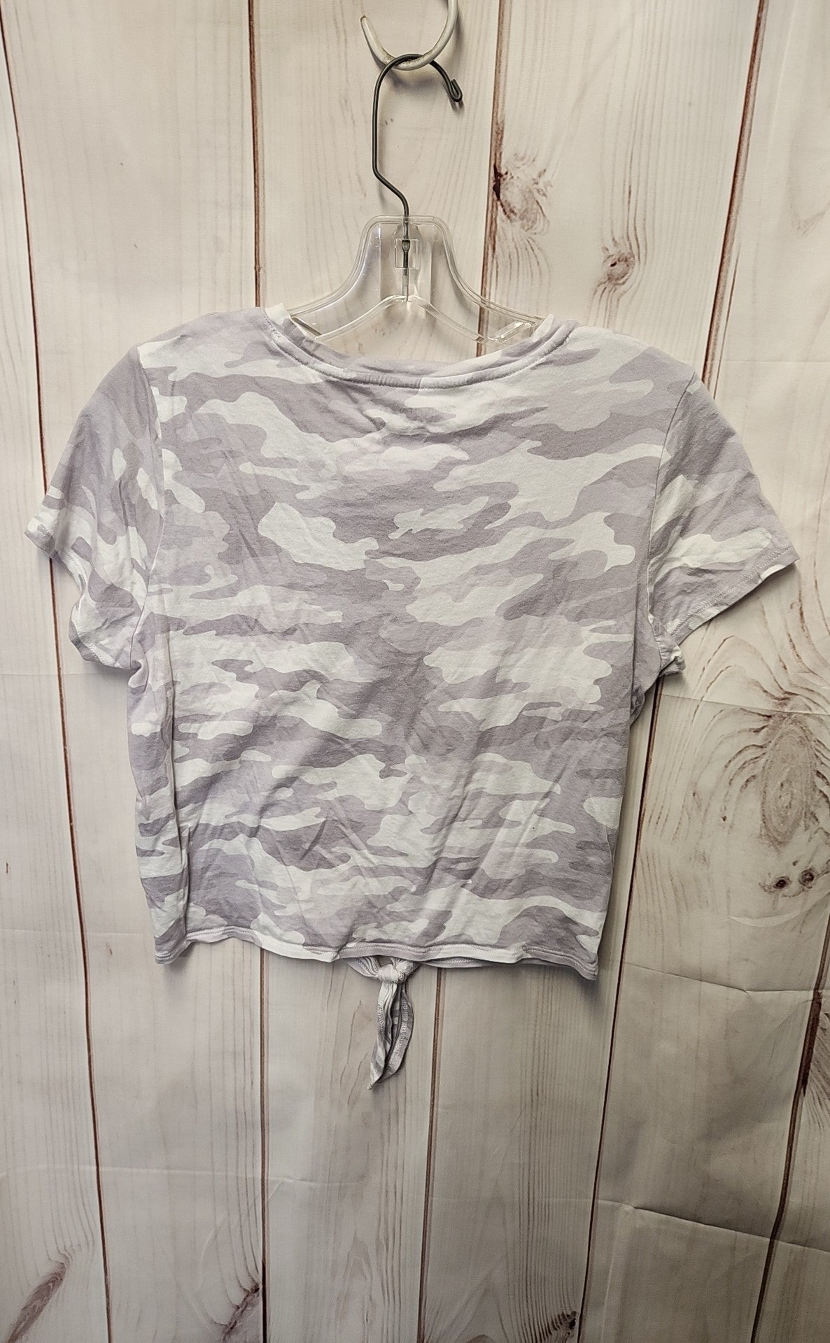 Calvin Klein Women's Size S Purple Camo Short Sleeve Top