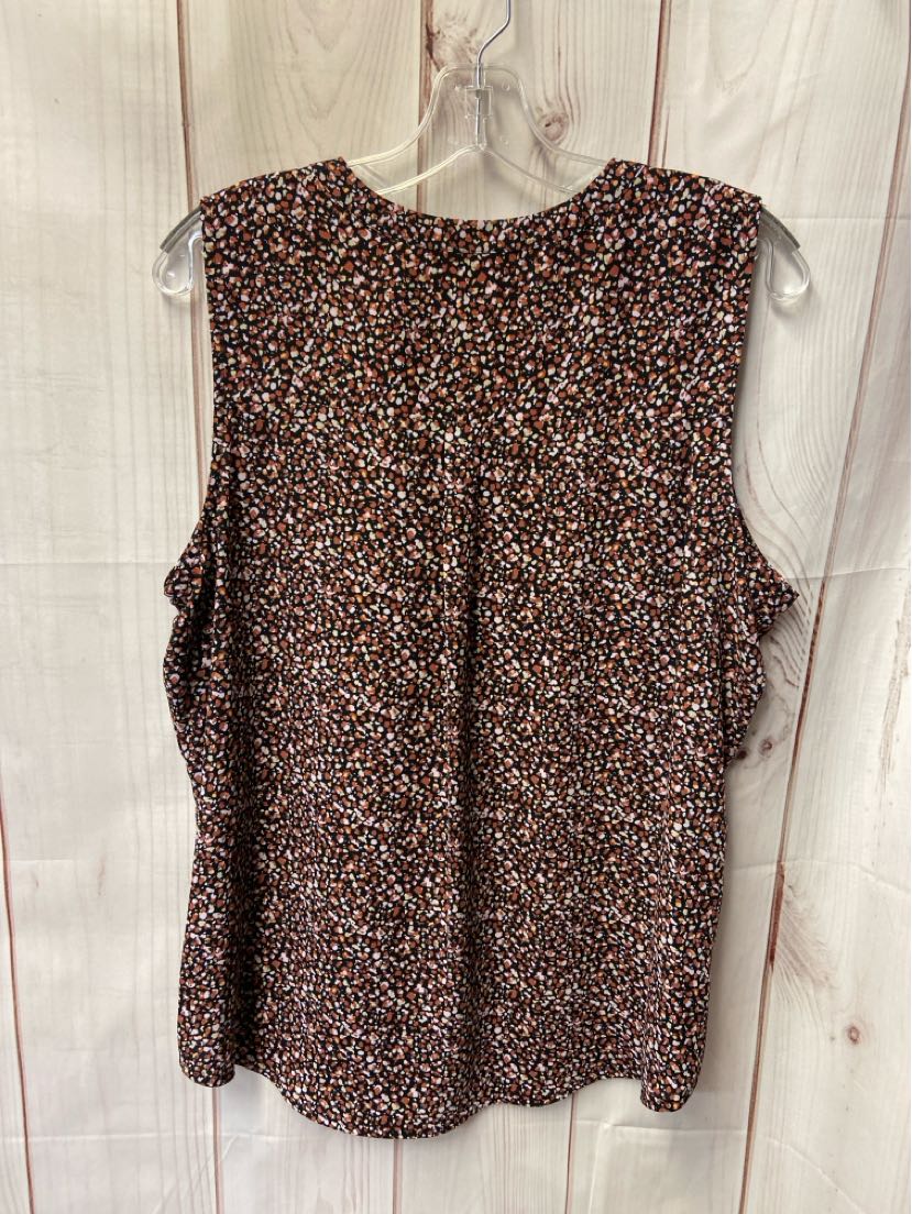 Apt 9 Women's Size XL Brown Sleeveless Top