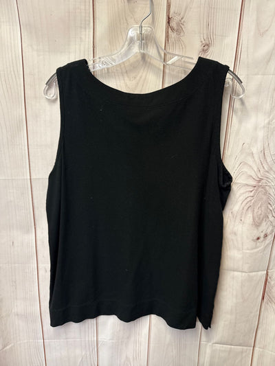 Liz Claiborne Women's Size 1X Black Sleeveless Top