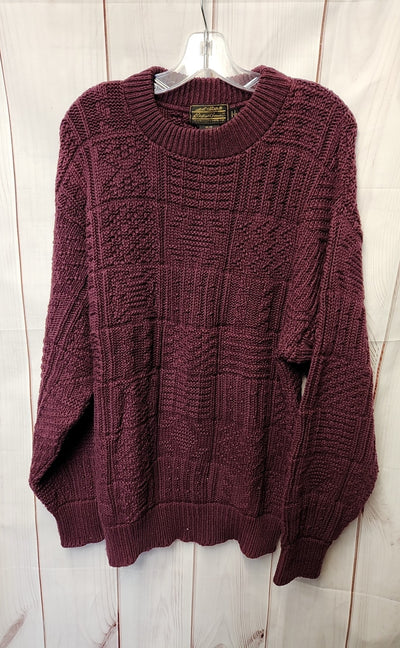 Eddie Bauer Men's Size L Purple Sweater