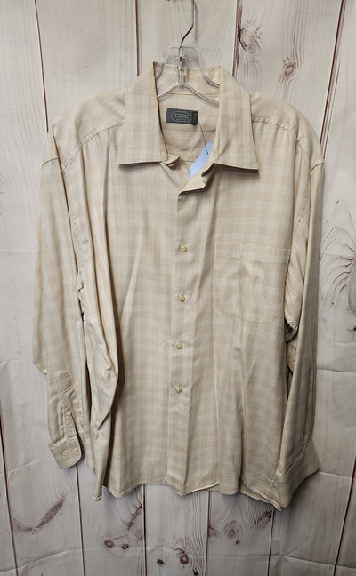 Talbots Men's Size L Beige Shirt