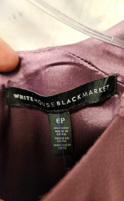 White House Black Market Women's Size 6 Petite Purple Dress