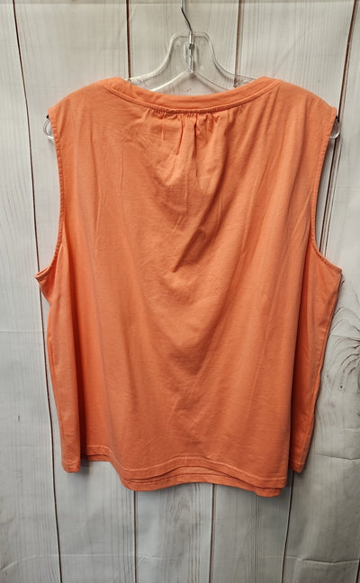 Time and Tru Women's Size XL Peach Sleeveless Top