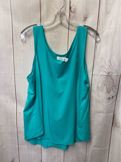 Time and Tru Women's Size XXL Turquoise Sleeveless Top