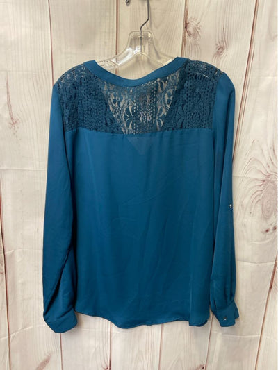 Candies Women's Size XL Teal Long Sleeve Top