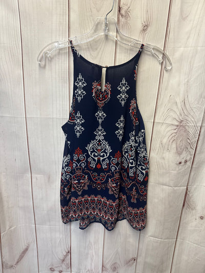 Dna Couture Women's Size M Navy Sleeveless Top
