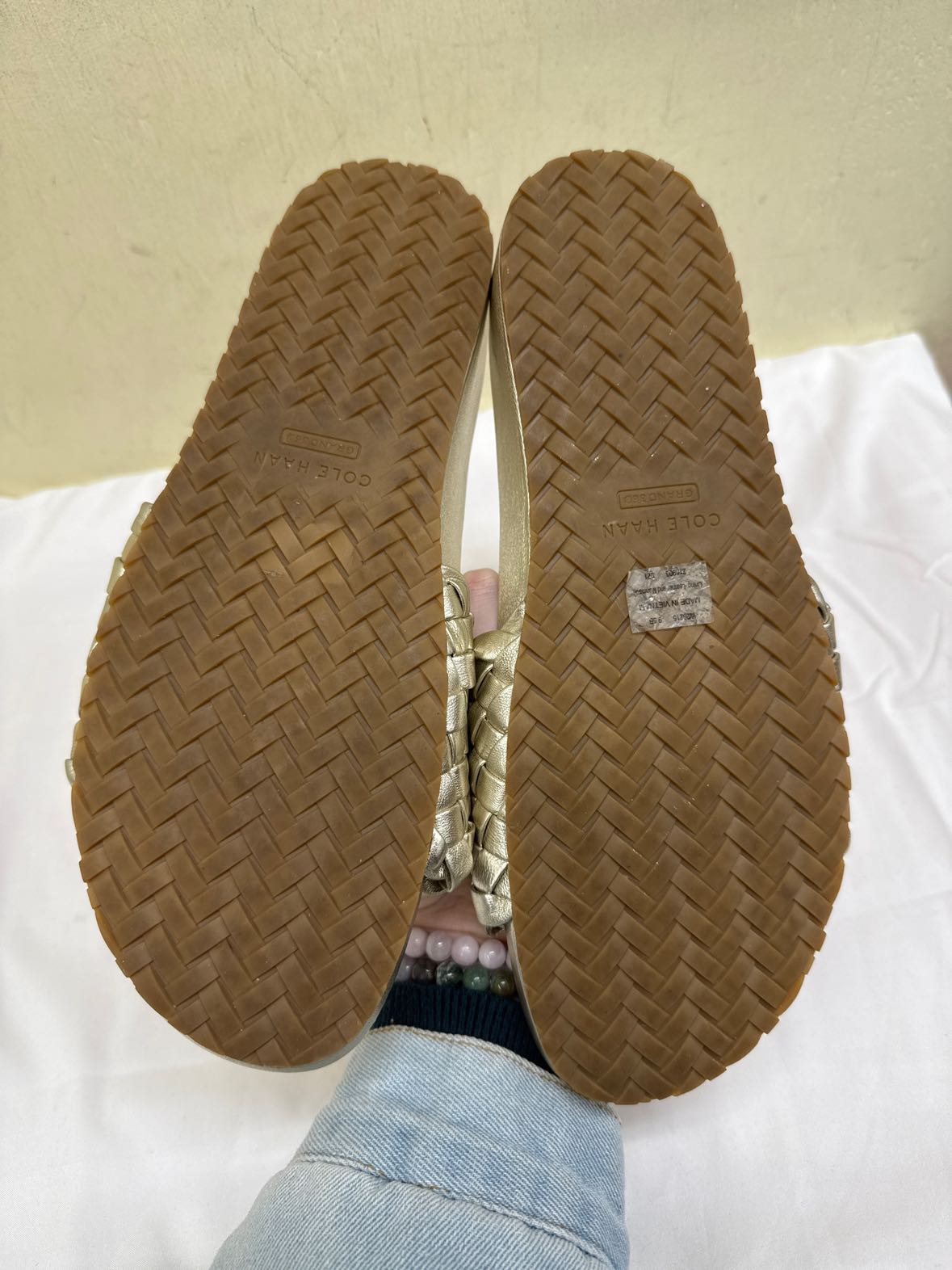 Cole Haan Women's Size 9-1/2 Gold Sandals