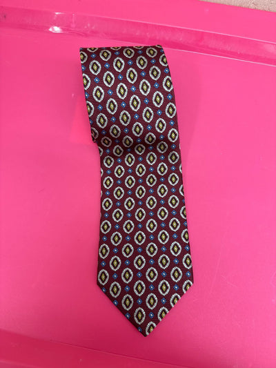 Jos A Bank Maroon Silk Necktie