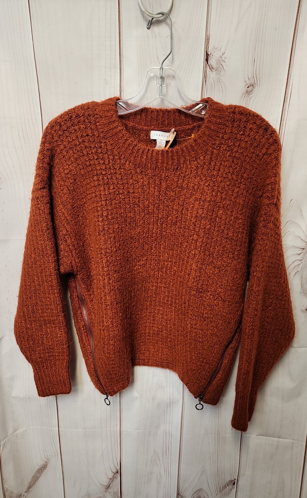 Topshop Women's Size S Red Sweater